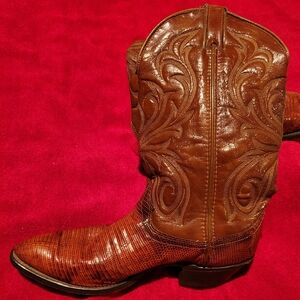 Laredo Leather Cowboy Boots Men's Size 9.5D
